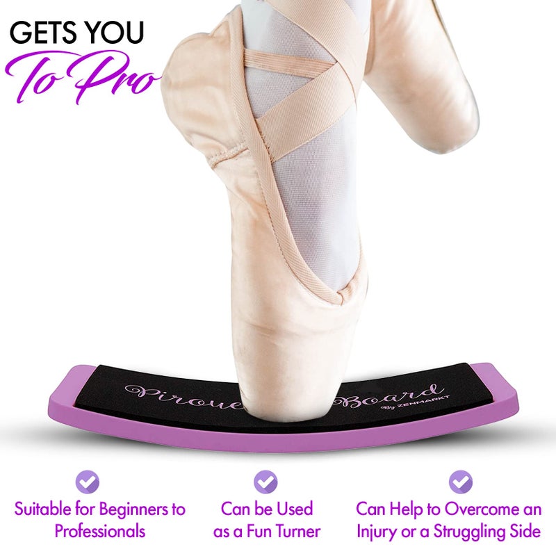 Zenmarkt Ballet Spin Turn Board for Dance - Pirouette Board for Figure Skating - Training Equipment for Dancers - Make Your Turns, Pirouette and Balance Better - Training Practicing Tool Releve Platform - Image 5